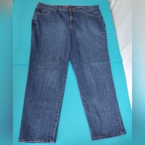 Gloria Vanderbilt Womens Straight Stretch Jeans 18W Short